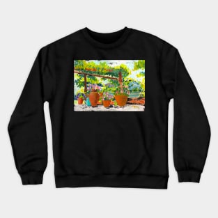 Tuscany in Bloom Crewneck Sweatshirt